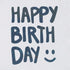 Bolo azul "Happy Birthday"